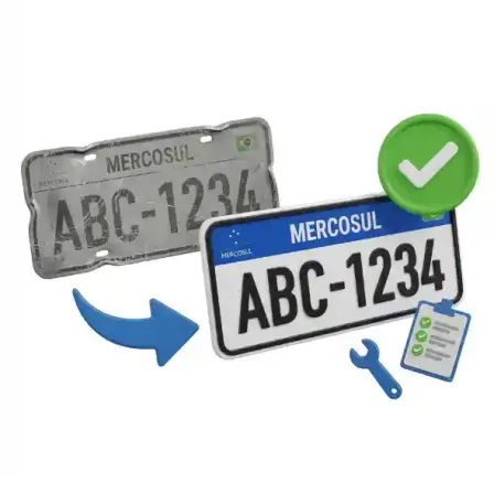 Troca de Placa Mercosul no Rio de Janeiro